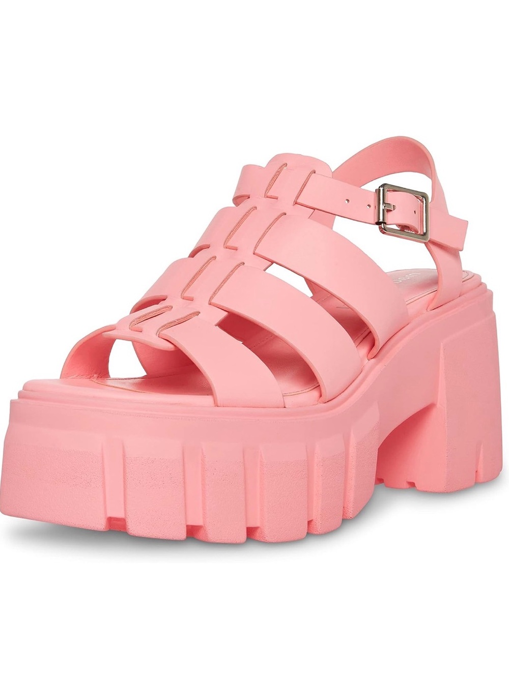 Madden Girl Bubblegum Pink Chunky Platform Sandals